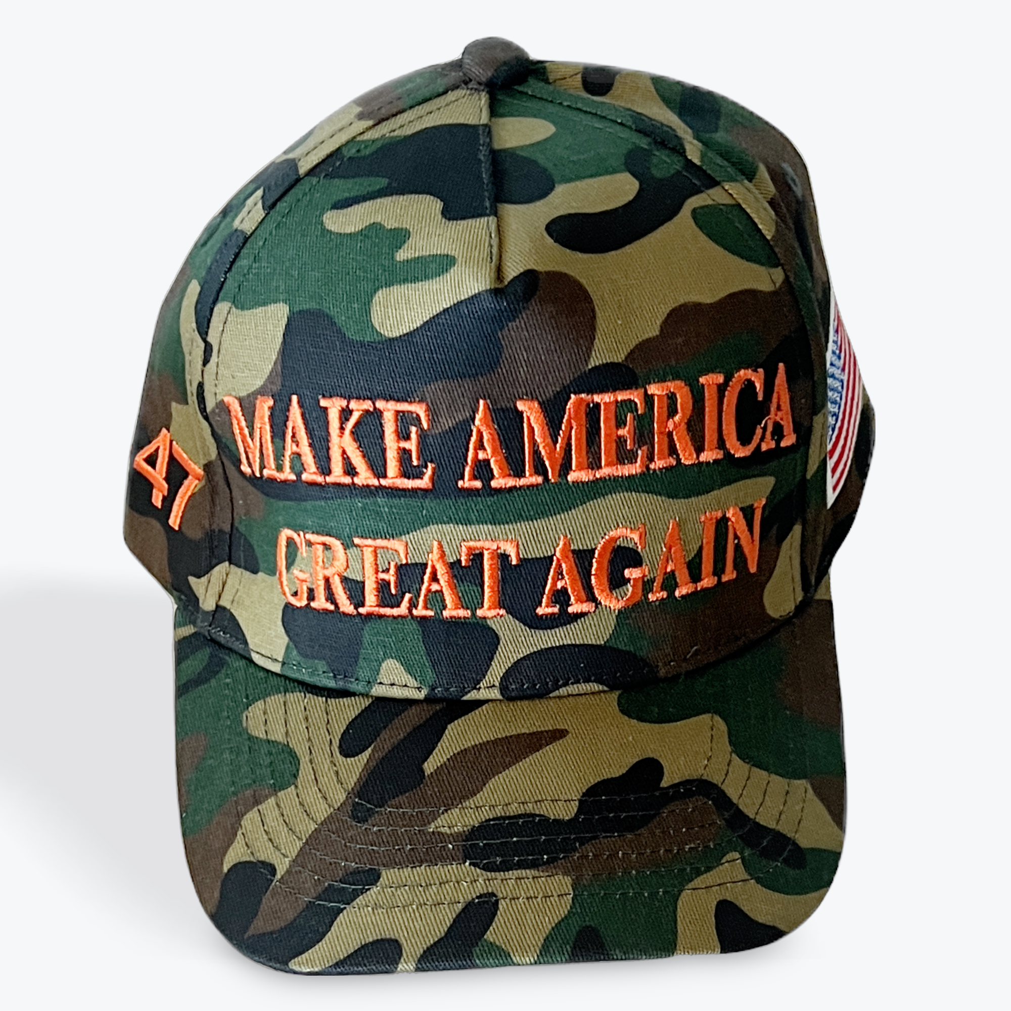 Camo Make America Great Again Orange Hat