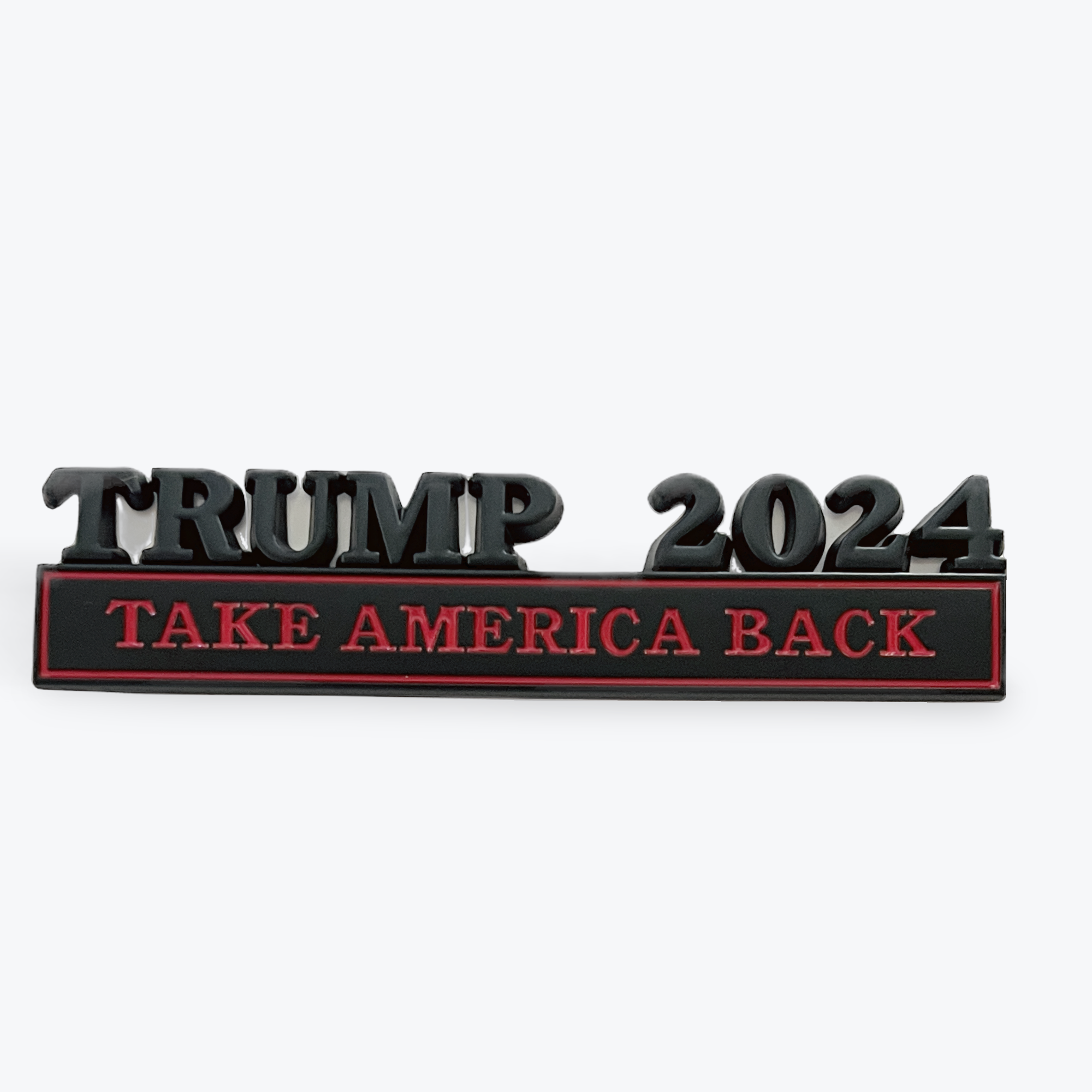 Vehicle Emblem Trump 2024 Black/Red