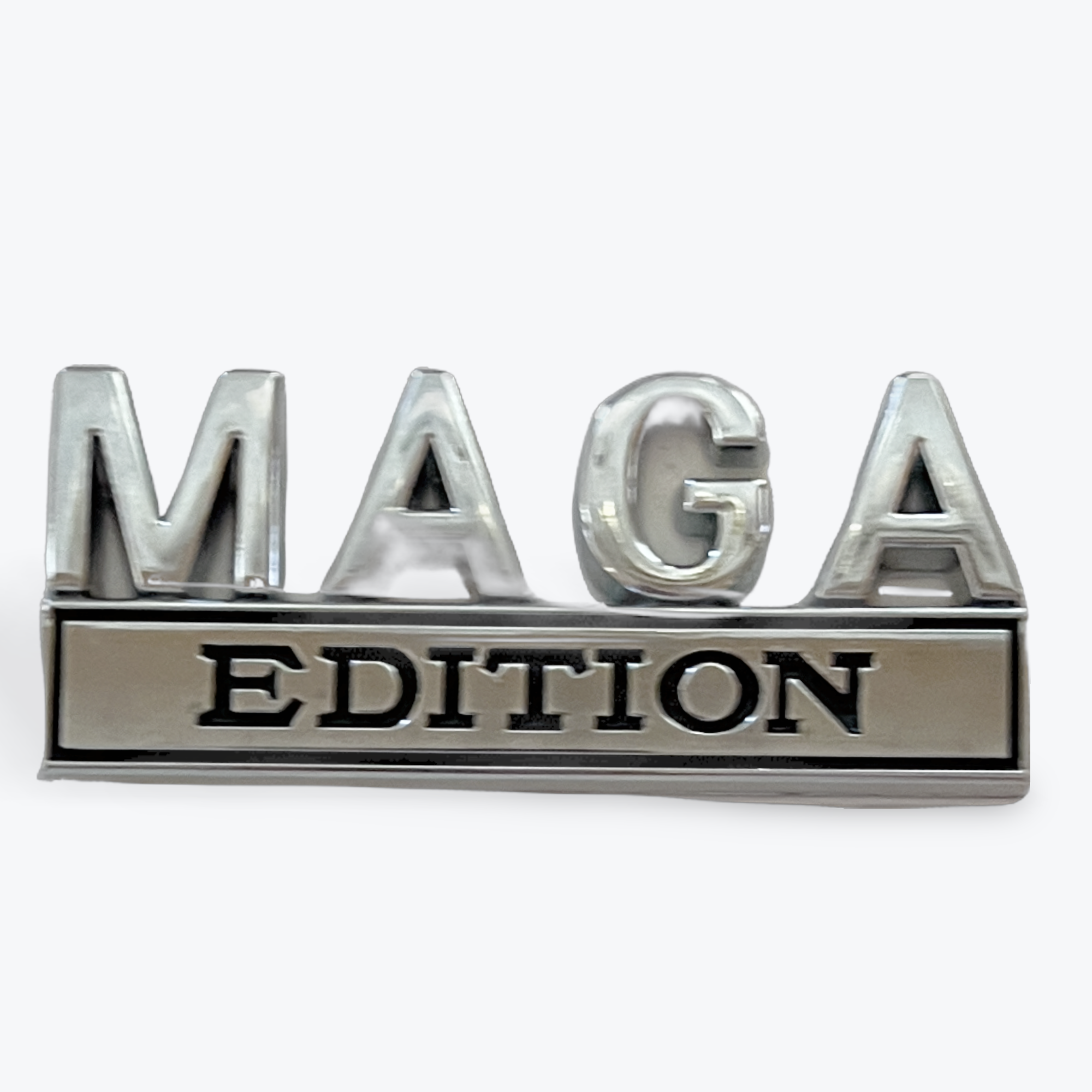 Vehicle Emblem MAGA Silver