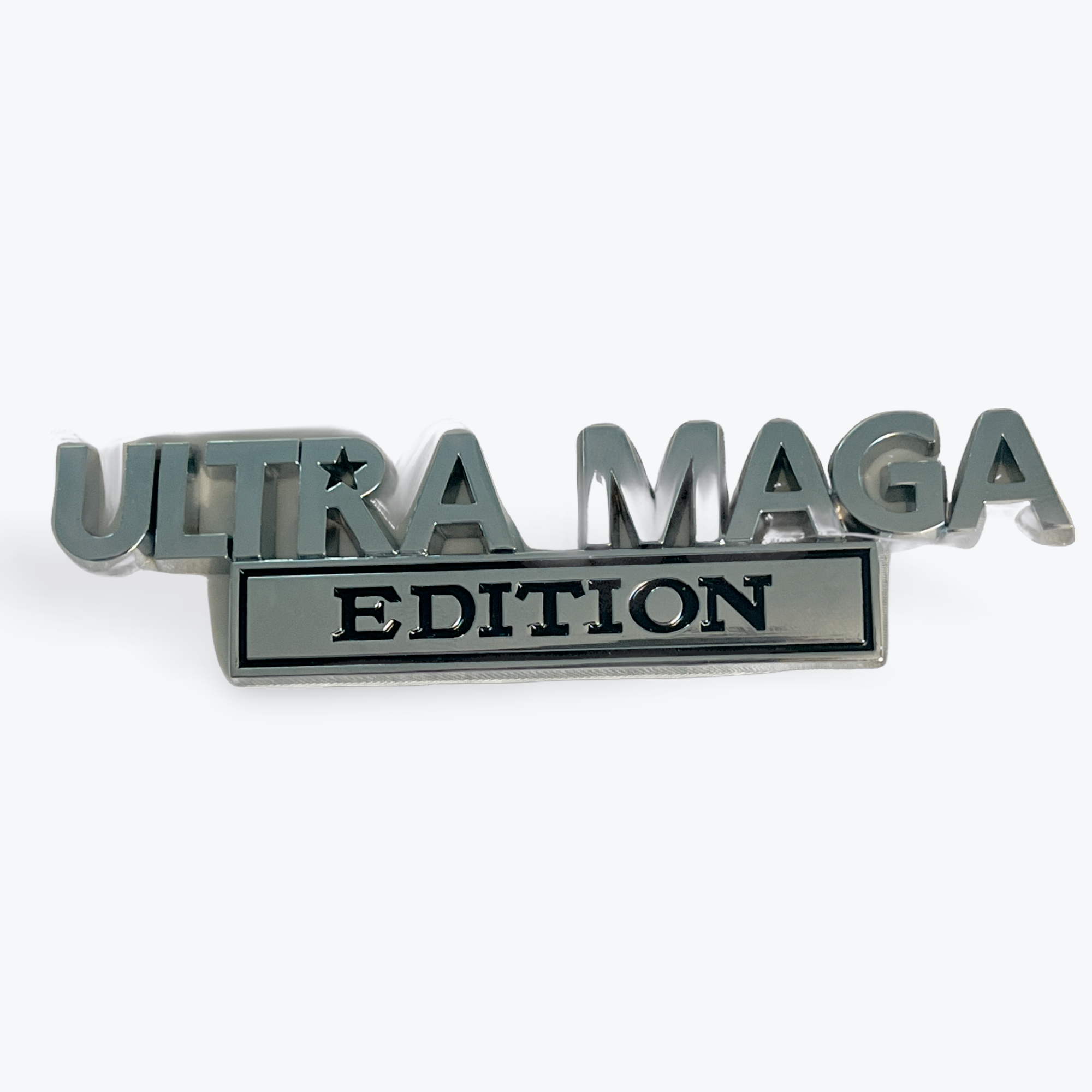 Vehicle Emblem Ultra MAGA Silver
