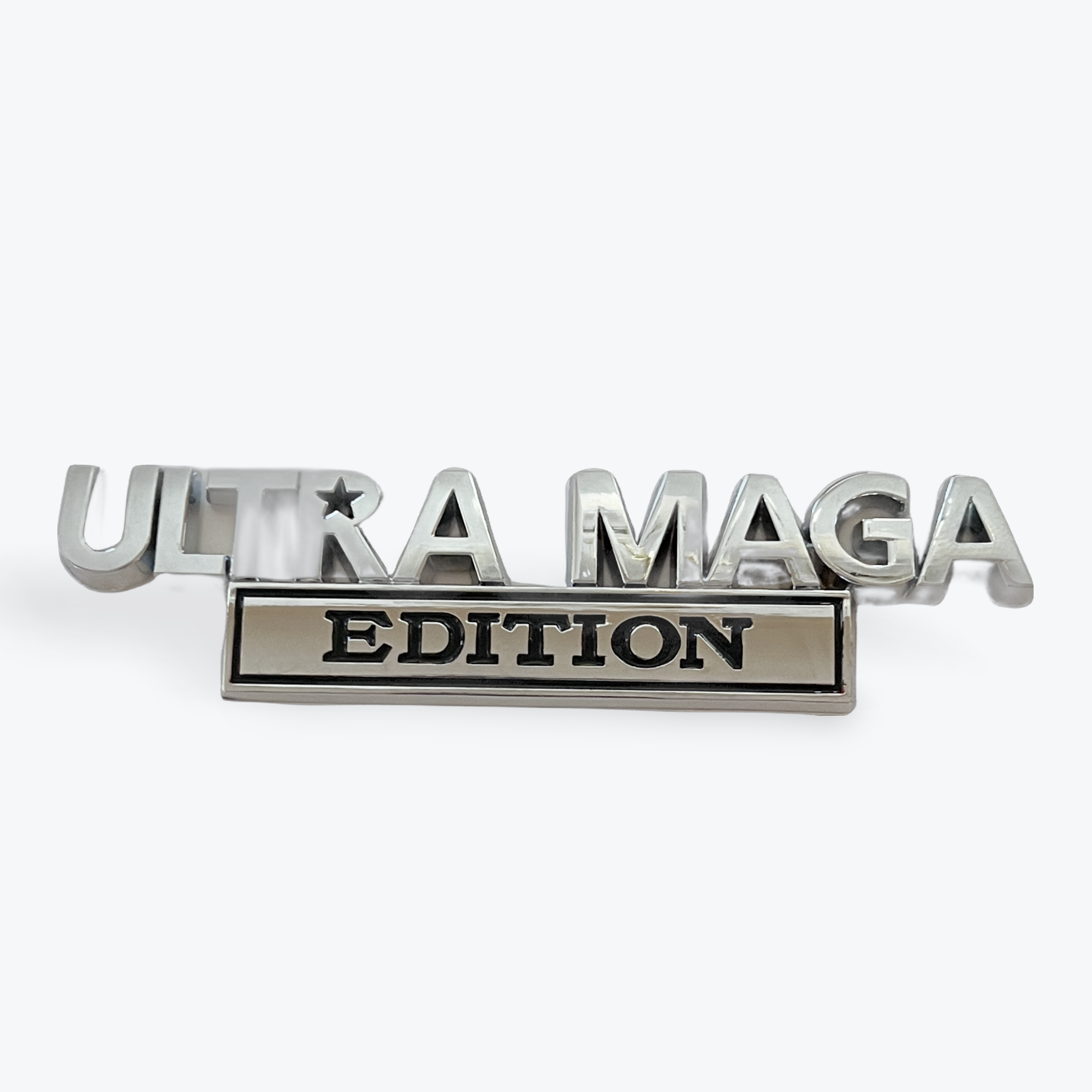 Vehicle Emblem Ultra MAGA Silver