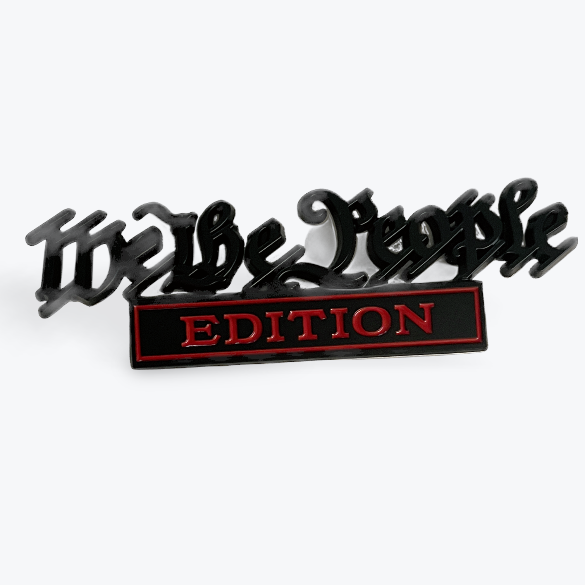 Vehicle Emblem We The People Black