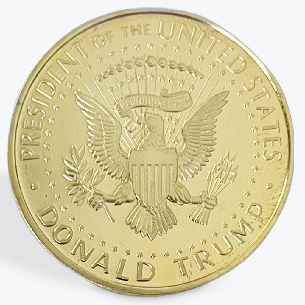 Trump Gold Coin Portrait