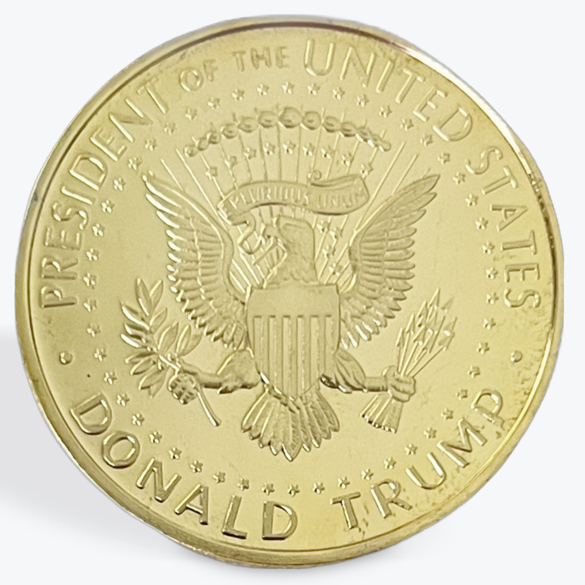 Trump Gold Coin Portrait