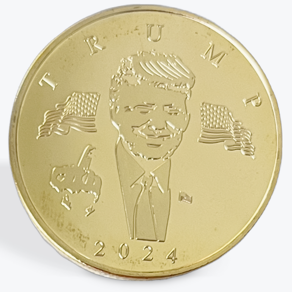 Trump Gold Coin Portrait