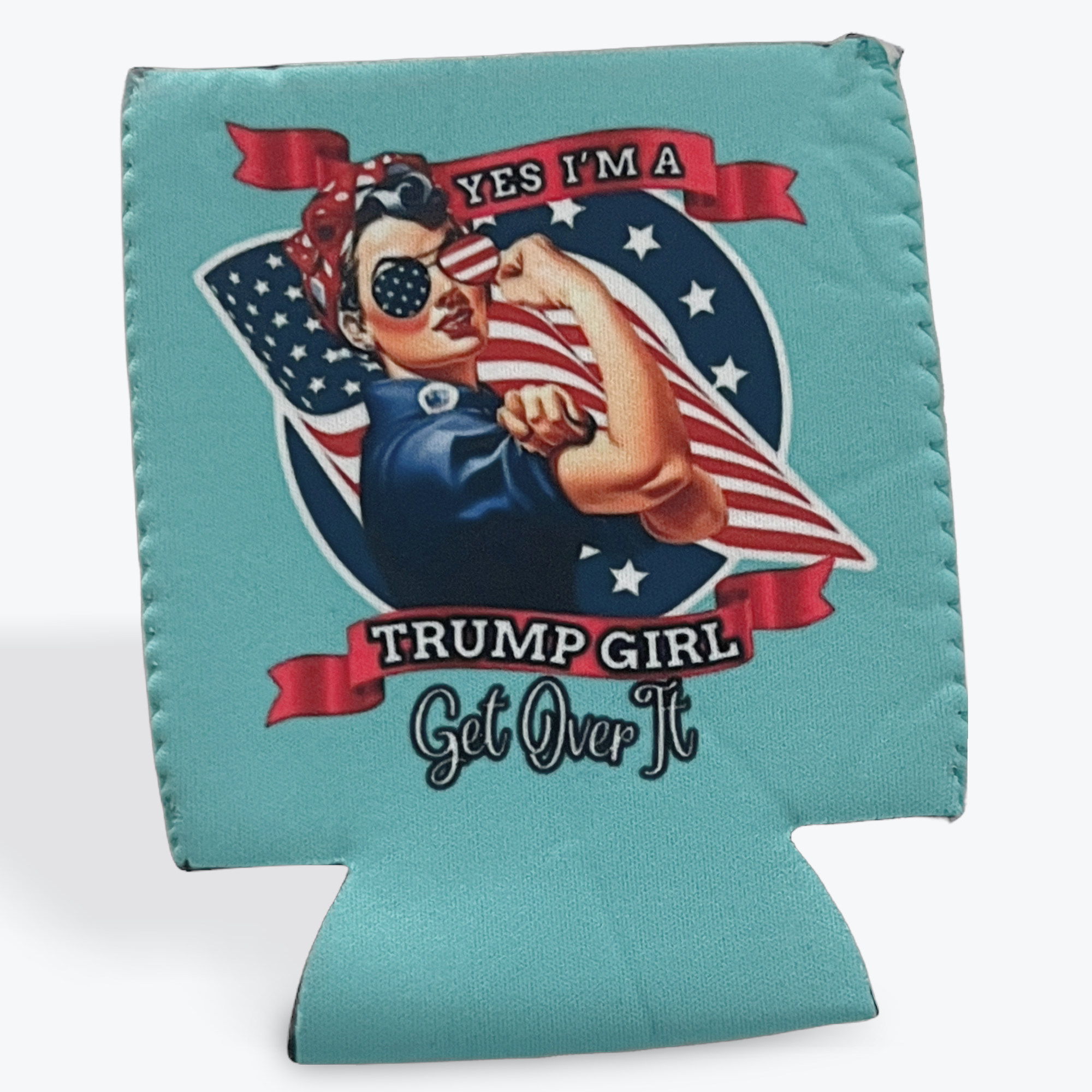Rosie the Riveter Trump Girl Koozie