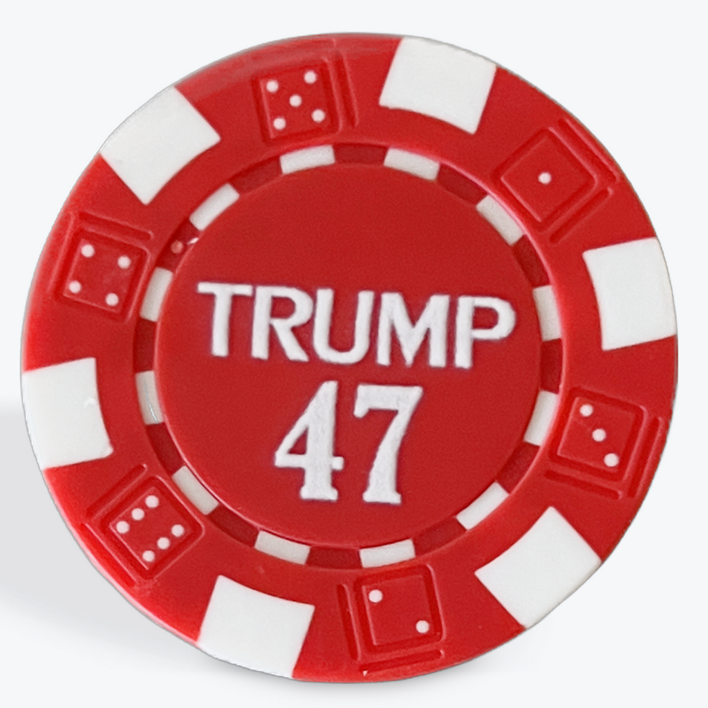 Poker Chip Trump 47 Red