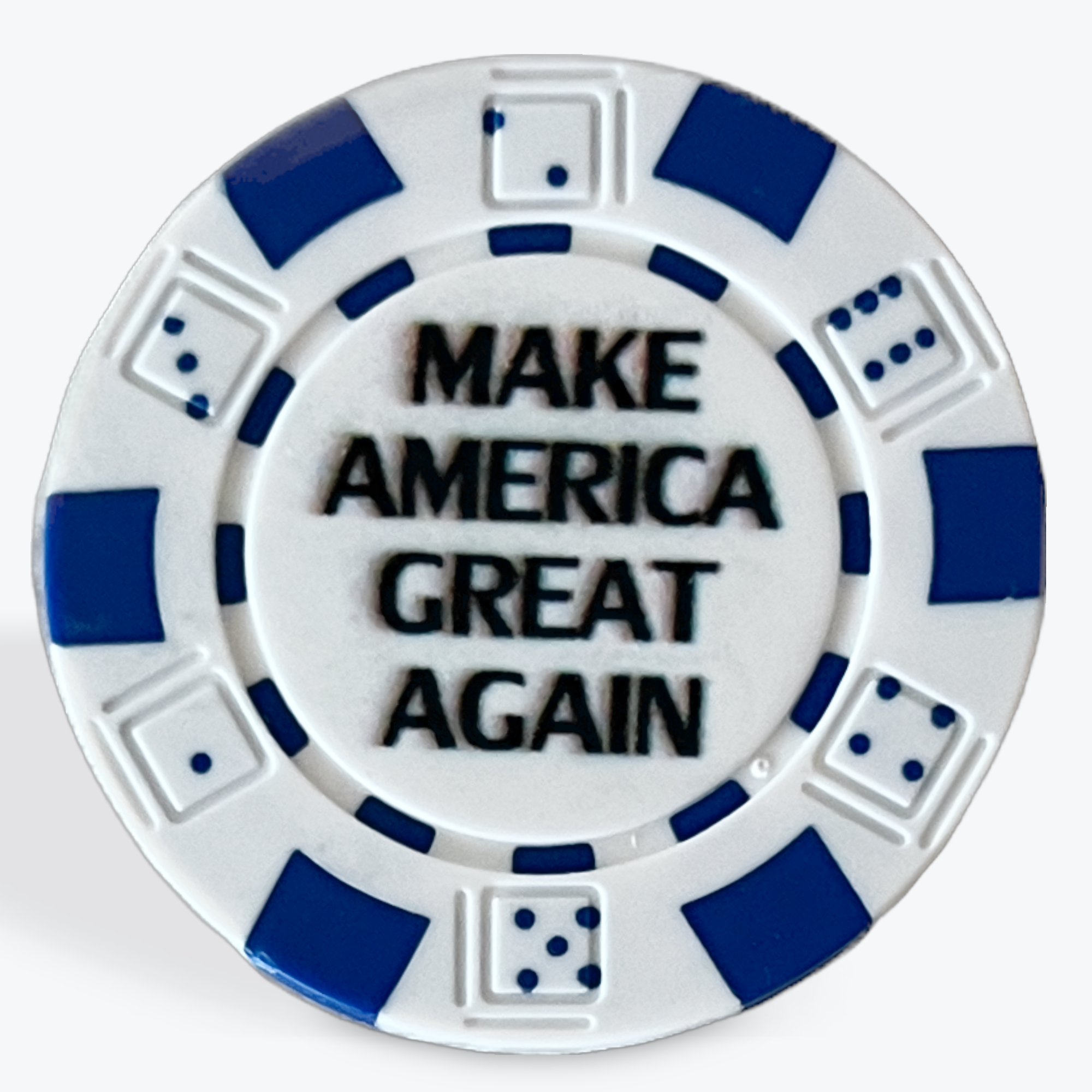 Poker Chip Trump 47 White