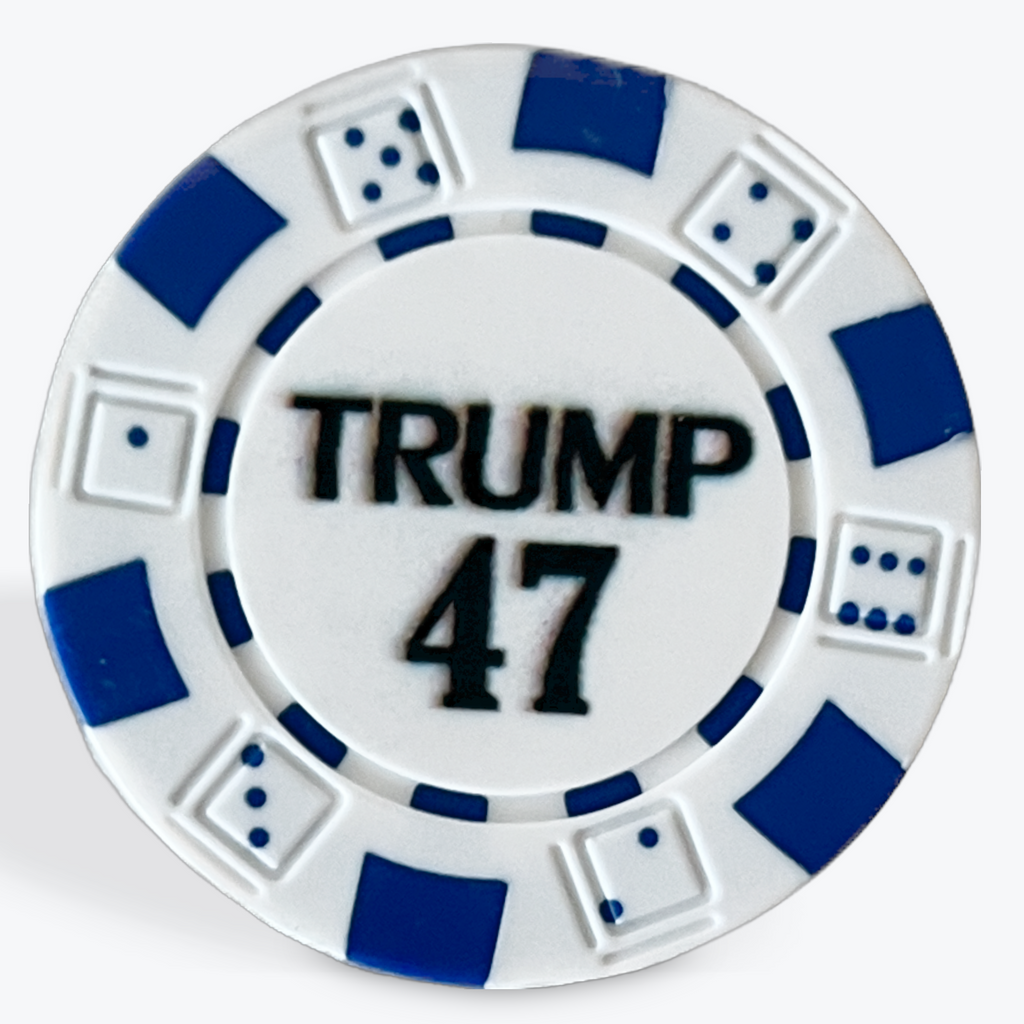 Poker Chip Trump 47 White