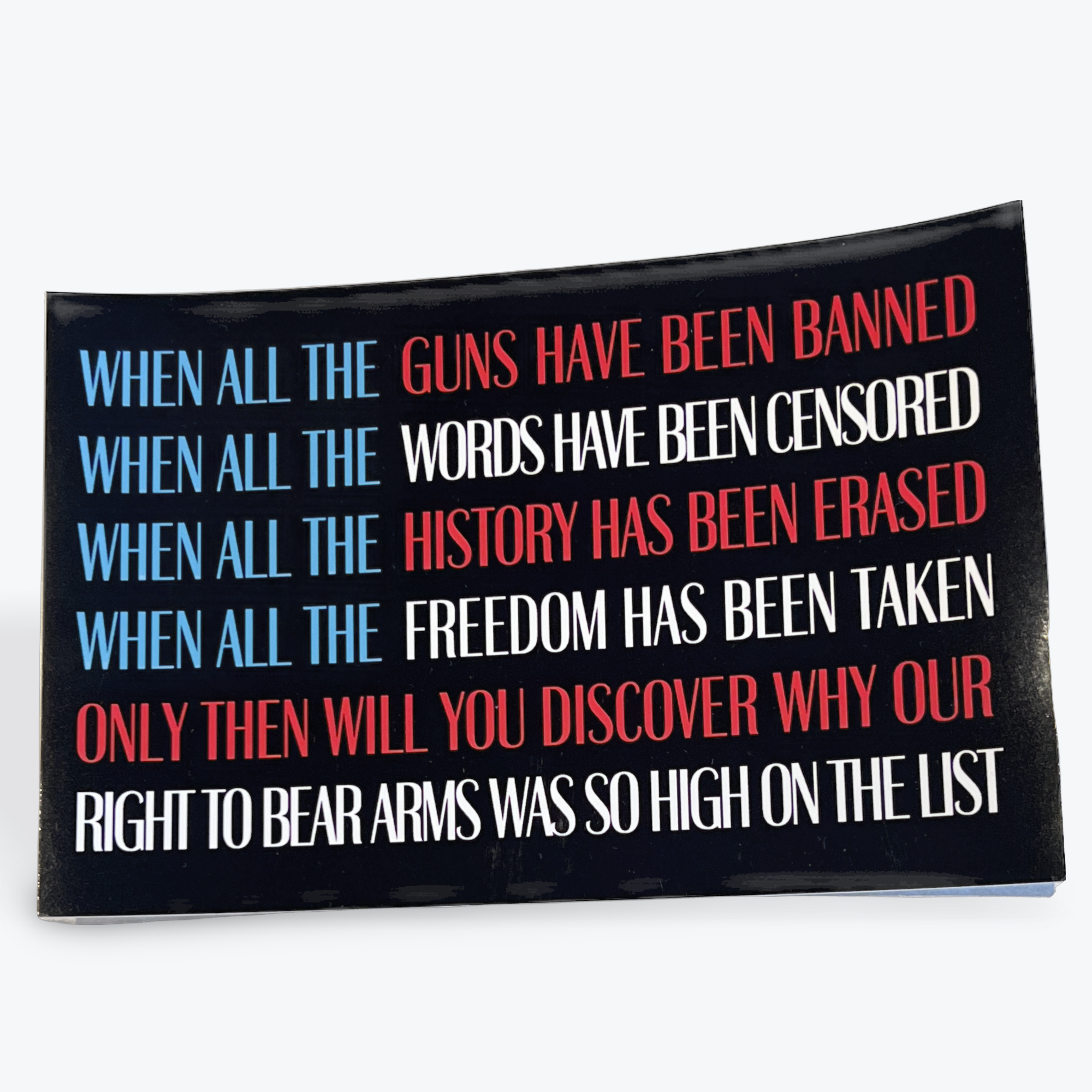 When All The Guns Have Been Banned Sticker