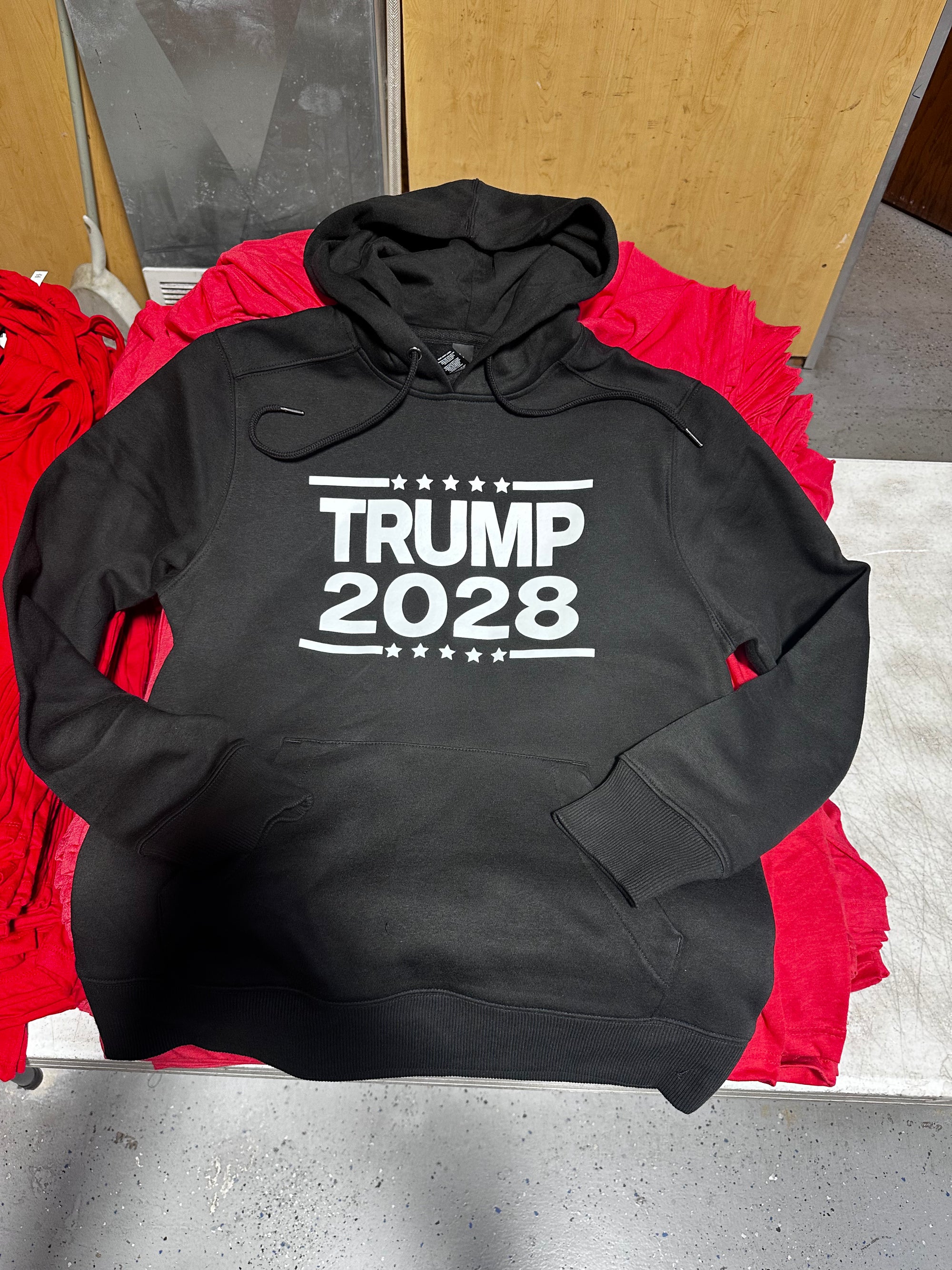 Trump 2028 black hoodie